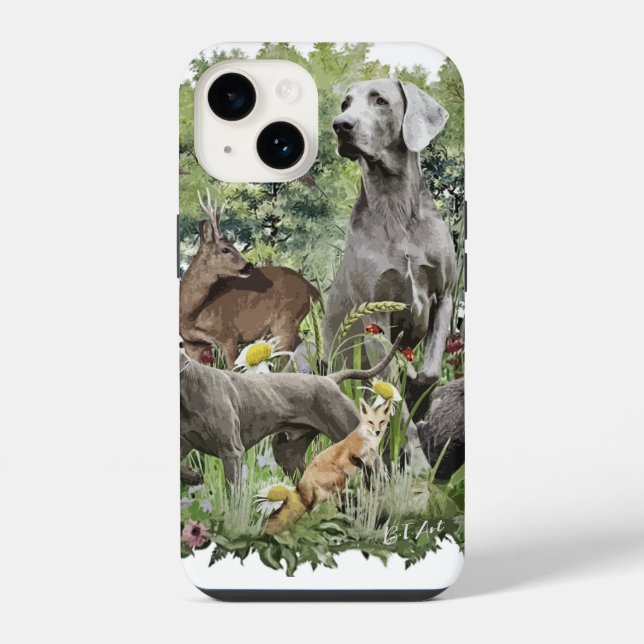 Weimaraner  iphone case (Back)