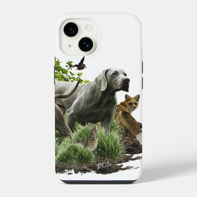 Weimaraner  iphone case (Back)