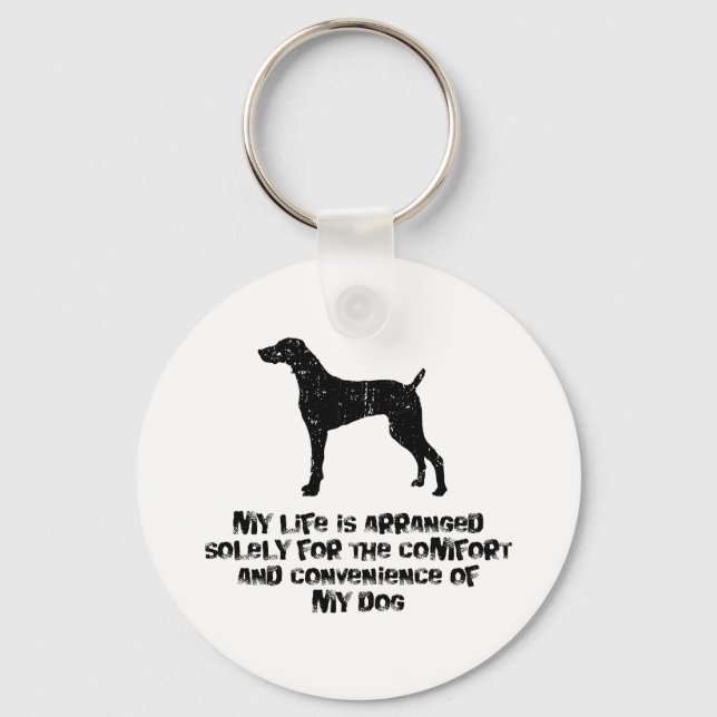 Weimaraner Keychain (Front)