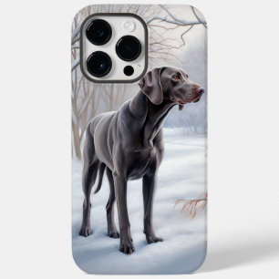 Weimaraner Let It Snow Christmas Case-Mate iPhone 14 Pro Max Case