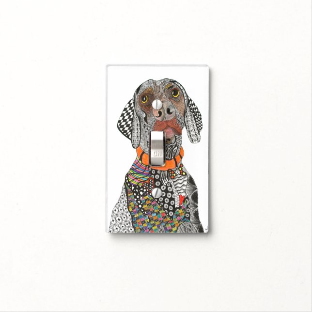 Weimaraner Light Switch Cover (You can Customize) (In Situ)