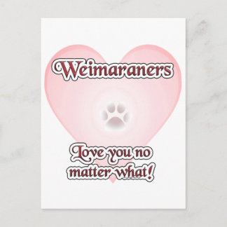 Weimaraner love, Love Weimaraners, Weim Love, weim Postcard