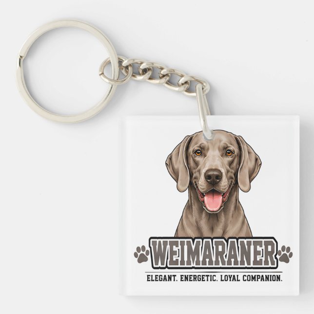 🐾 Weimaraner Lover Gift🐾 Keychain (Front)
