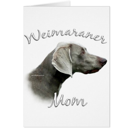 Weimaraner Mom 2 Cards (Front)