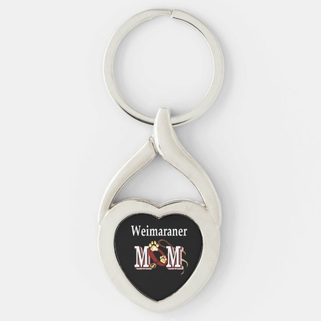 Weimaraner Mom Gifts Keychain (Front)