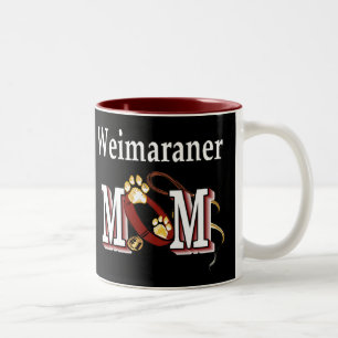 Weimaraner Mom Gifts Two-Tone Coffee Mug