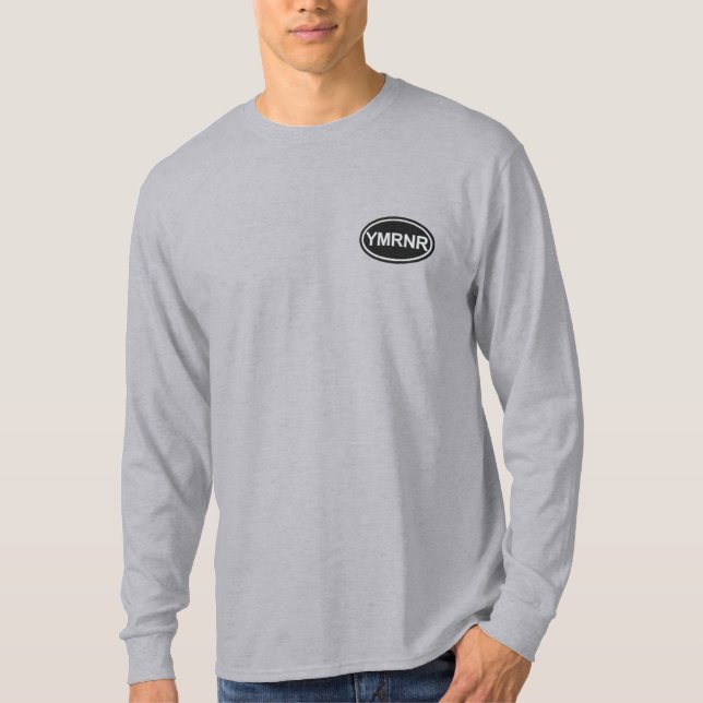 Weimaraner Nation : Embroidered YMRNR Embroidered Long Sleeve T-Shirt (Front)