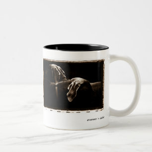 Weimaraner Nation : Weimaraner "In the Shadows" Two-Tone Coffee Mug
