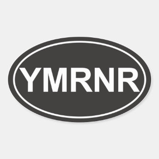 Weimaraner Nation : YMRNR Euro Style Oval Sticker
