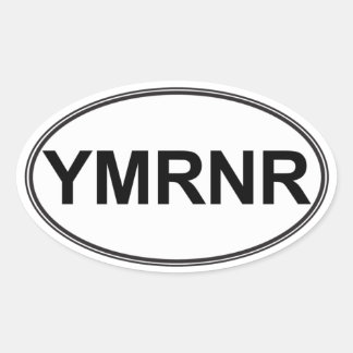 Weimaraner Nation : YMRNR Euro Style Oval Sticker