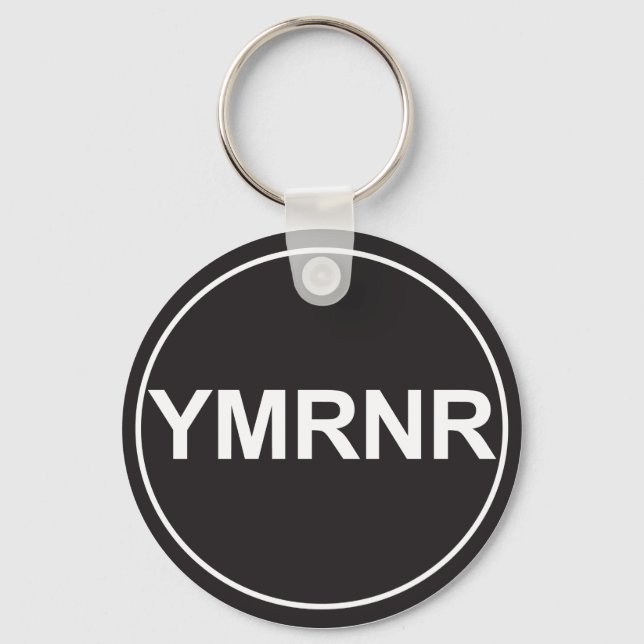 Weimaraner Nation : YMRNR Graphic Keychain (Front)
