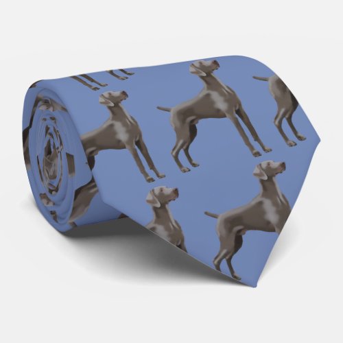 Weimaraner Neck Tie Dresden Blue