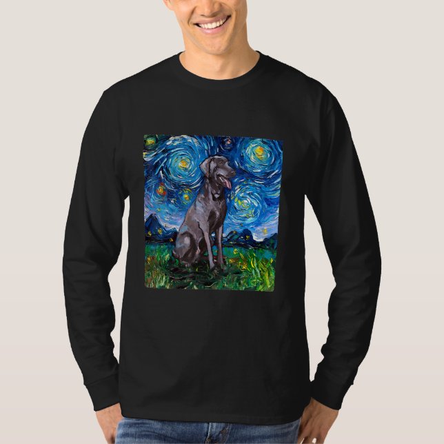 Weimaraner Night T-Shirt (Front)