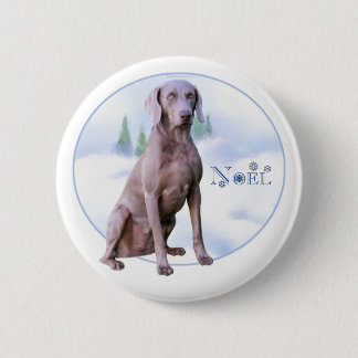 Weimaraner Noel Button