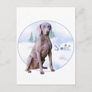 Weimaraner Noel Holiday Postcard