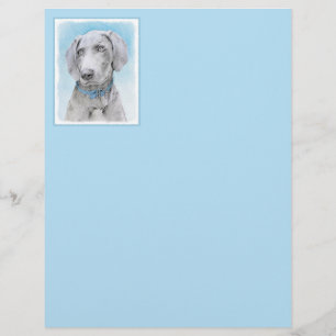 Weimaraner Painting - Cute Original Dog Art