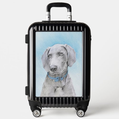 Weimaraner Painting _ Cute Original Dog Art Luggage