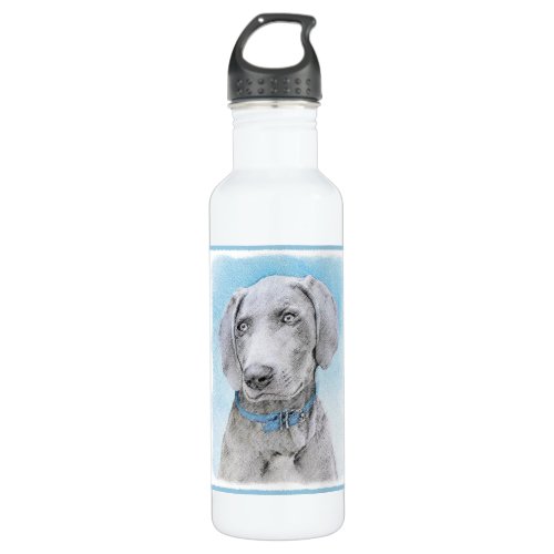 Weimaraner Painting _ Cute Original Dog Art Stainless Steel Water Bottle
