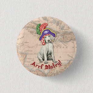 Weimaraner Pirate Pinback Button