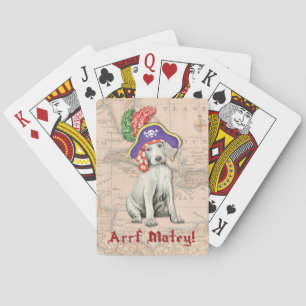 Weimaraner Pirate Playing Cards