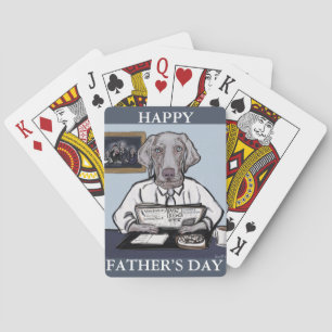 WEIMARANER POKER CARDS