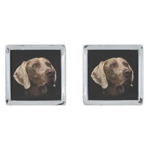 Weimaraner Portrait Cufflinks