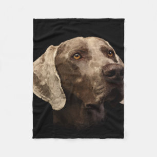 Weimaraner Portrait Fleece Blanket