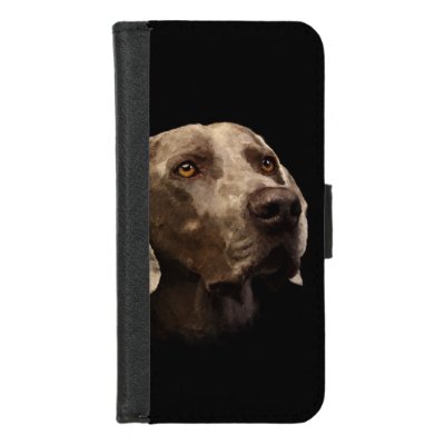 Weimaraner Portrait iPhone 8/7 Wallet Case