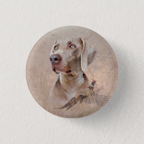 Weimaraner Poster Canvas Print Tapestry Acrylic Pr Button