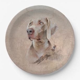 Weimaraner Poster Canvas Print Tapestry Acrylic Pr Paper Plates