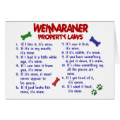 WEIMARANER Property Laws 2 (Front Horizontal)