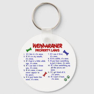 WEIMARANER Property Laws 2 Keychain