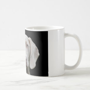 Weimaraner puppy eyes coffee mug