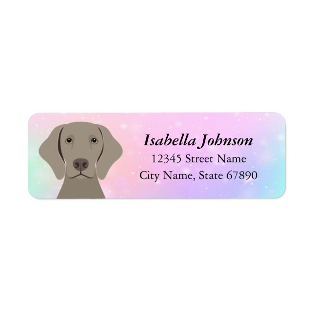 Weimaraner Return Address Labels (Front)