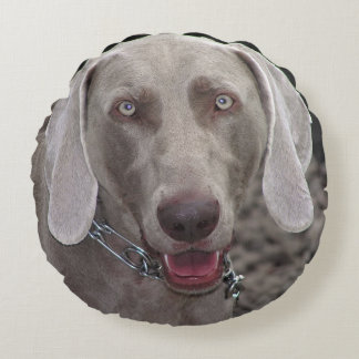 Weimaraner Round Pillow