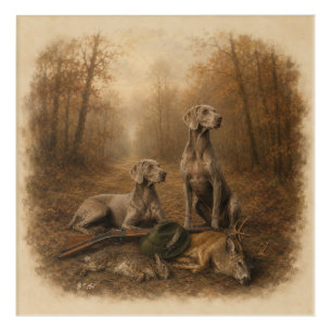 Weimaraner – Silver Ghost Hunter  Acrylic Print