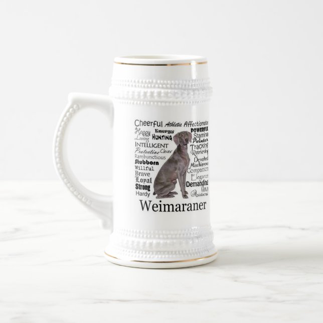 Weimaraner Stein (Left)