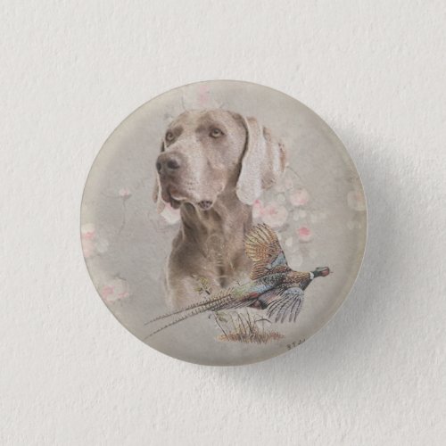 Weimaraner Tapestry Poster Acrylic Print Button