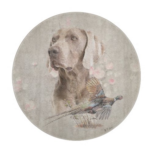 Weimaraner Tapestry Poster Acrylic Print Button Ke Cutting Board