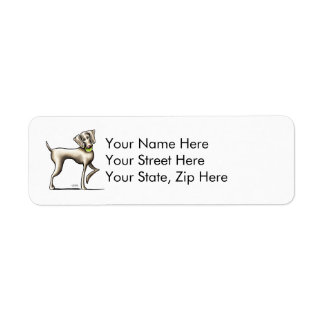 Weimaraner Tennis Pro Label