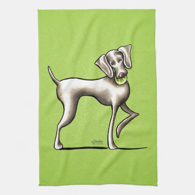 Weimaraner Tennis Pro Towel (Vertical)