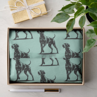 weimaraner tissue paper