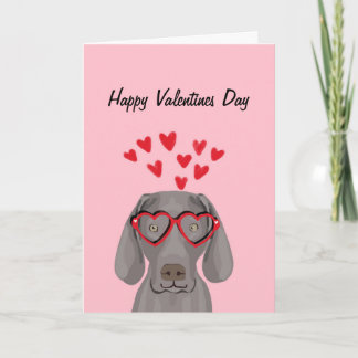 Weimaraner Valentines Love Card