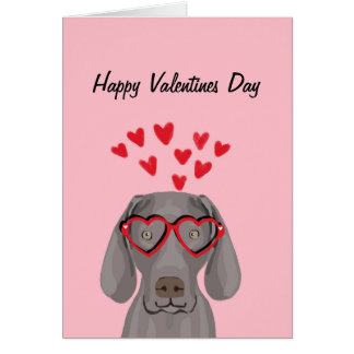 Weimaraner Valentines Love Card