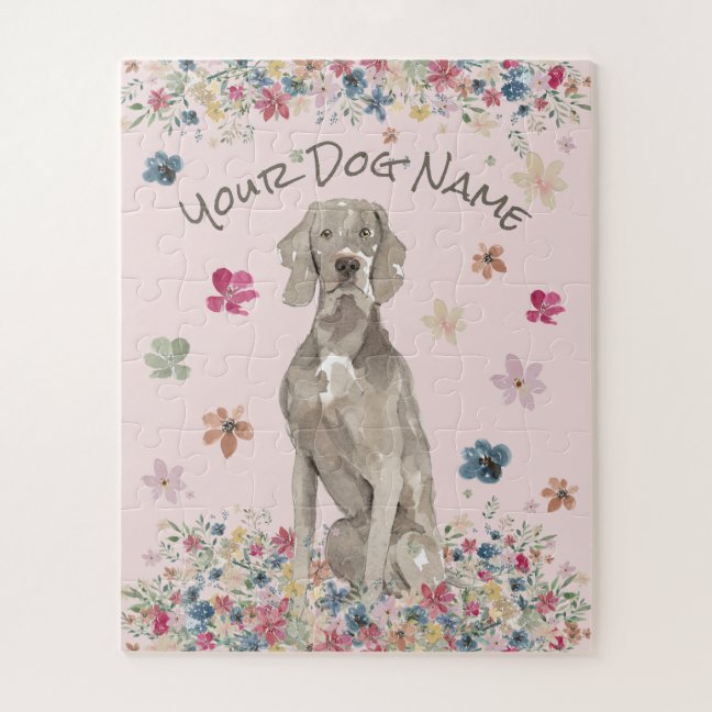 Weimaraner Vorstehhund Large Dog Jigsaw Puzzle