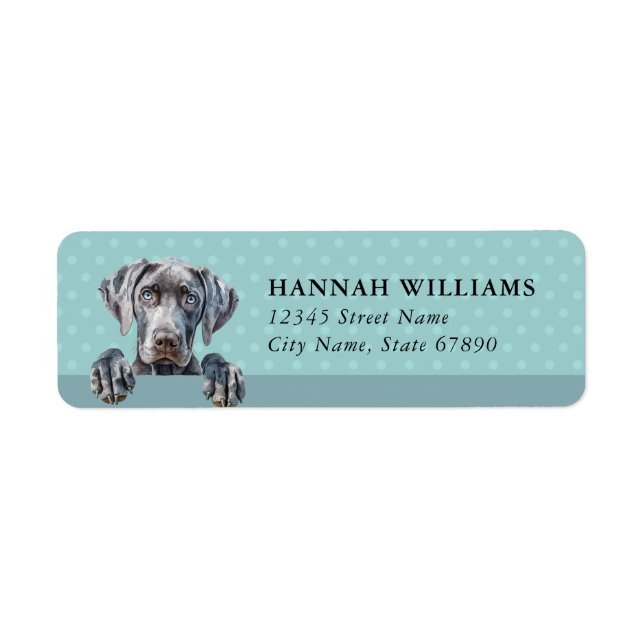Weimarer Dog Return Address Labels (Front)