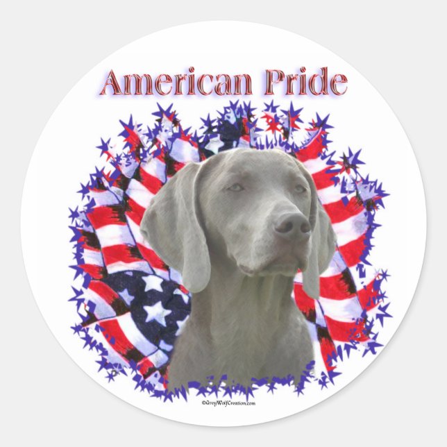 Weimeraner Pride Sticker (Front)