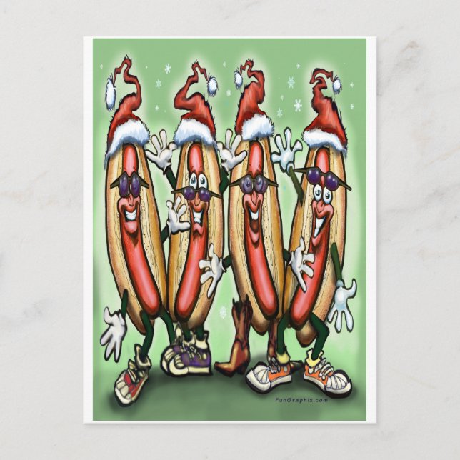 Weiner Christmas Holiday Postcard (Front)