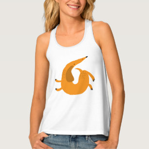 Weiner Dog Art Tank Top