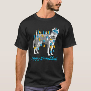 Weiner Dog Menorah Festive Mazel Tov Hanukkah Jewi T-Shirt